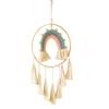 Front Door Decor Handwoven Tassels Rainbow Tapestry Crafts Decorative Cotton Ornament for Indoor Present Decor