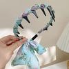 Korean Style Pearl Big Wave Headband - Versatile High Skull Top Hair Accessory