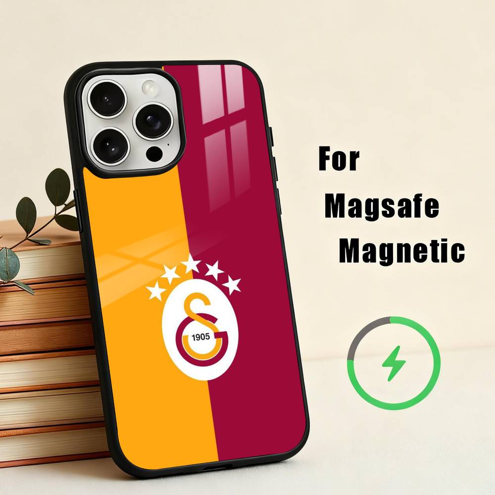 G-Galatasaray-y S-SK pattern-n 1905 Чехол для телефона для iPhone 17,16,15,14,13,12,Plus,Pro,Max для Magsafe Магнитная беспроводная зарядка iPhone14PRO
