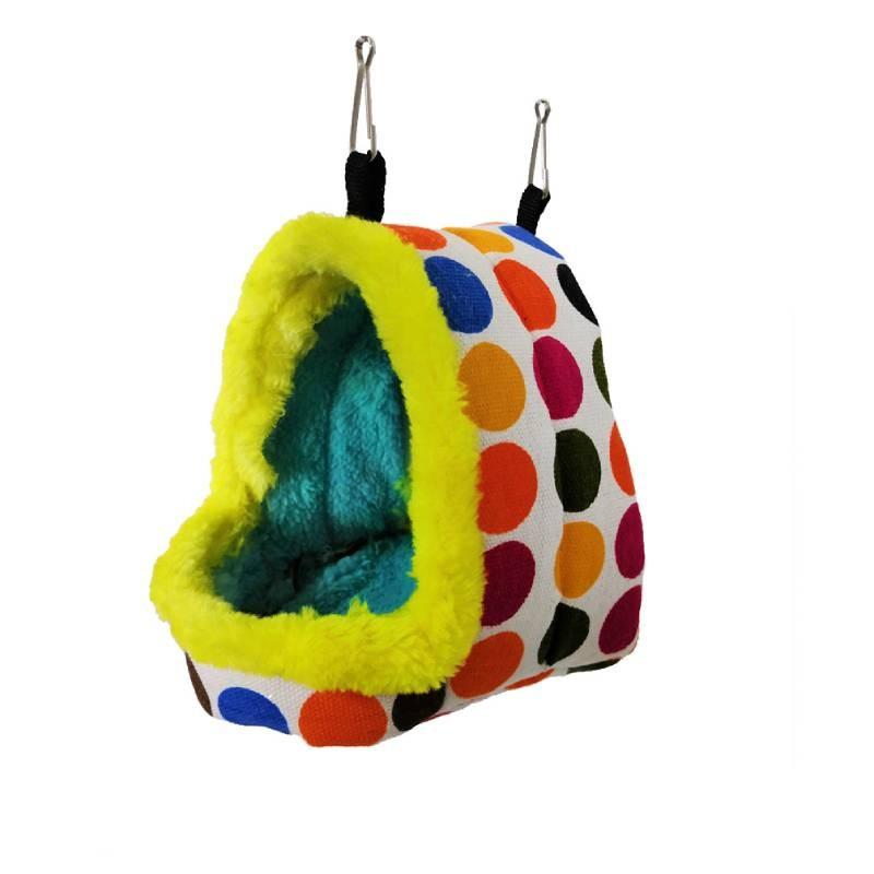 Plush Nest Pet Bird Cave Keep Warm Hanging Sleeping Bed Hut Tent Parrot Hammock