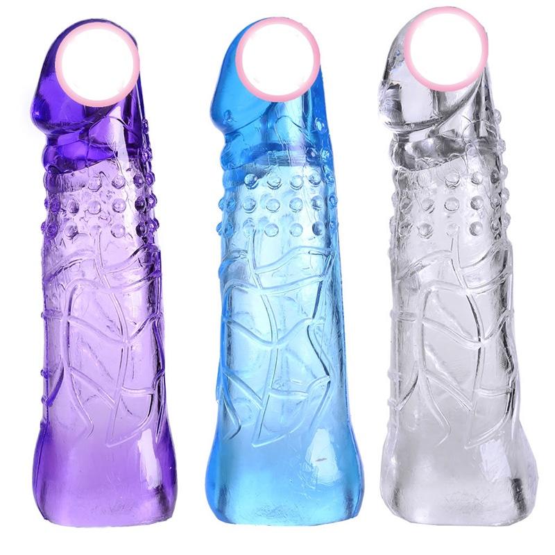 Reusable Sex Extension Toy Enlarge Sleeve Ring Full Delay Cover