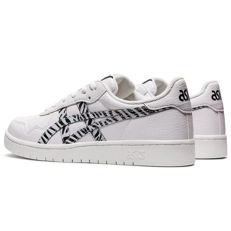 Asics Japan S Synthetic Leather Low-Top Skate Shoes Women Sneakers White Black 1202A075-100