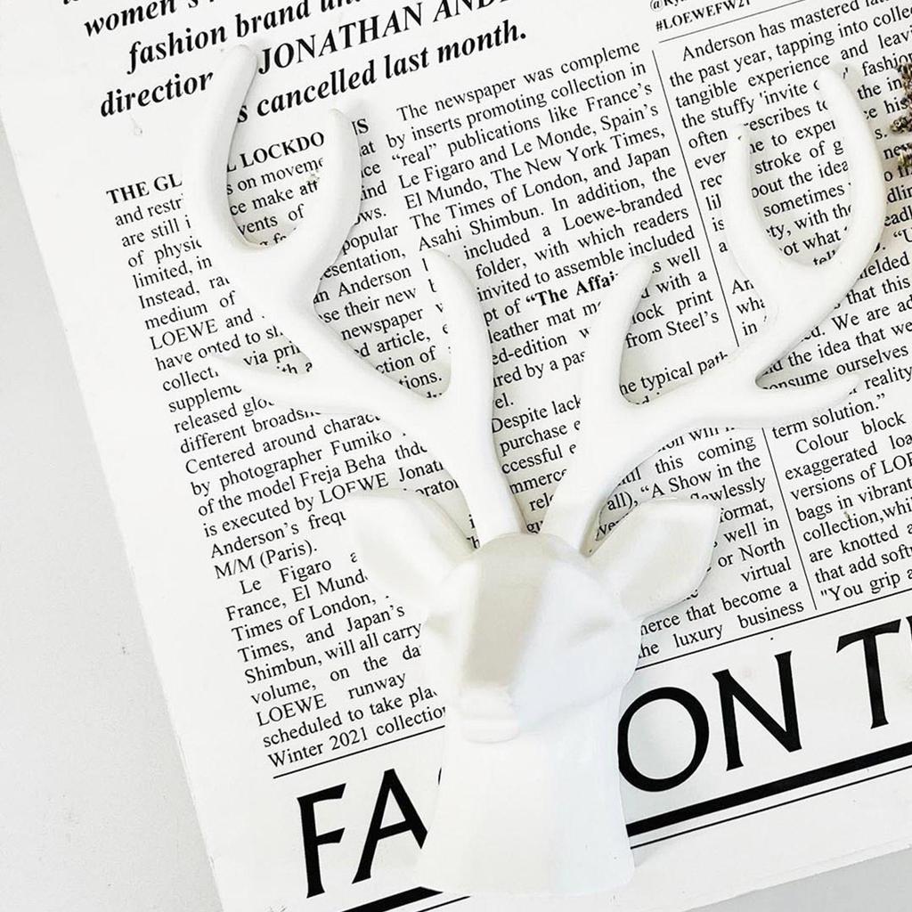 DIY 3D Deer Head Resin Mold Christmas Deer Head Cake Decoration Molds Silicone Epoxy Resin Mould Gypsum Ornament Mold