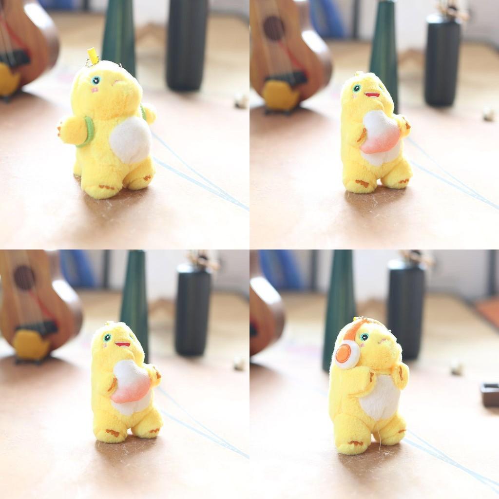Delightful Mini Dinosaur Plush Toy Keychain Soft And Cuddly Cartoon Doll For Bags