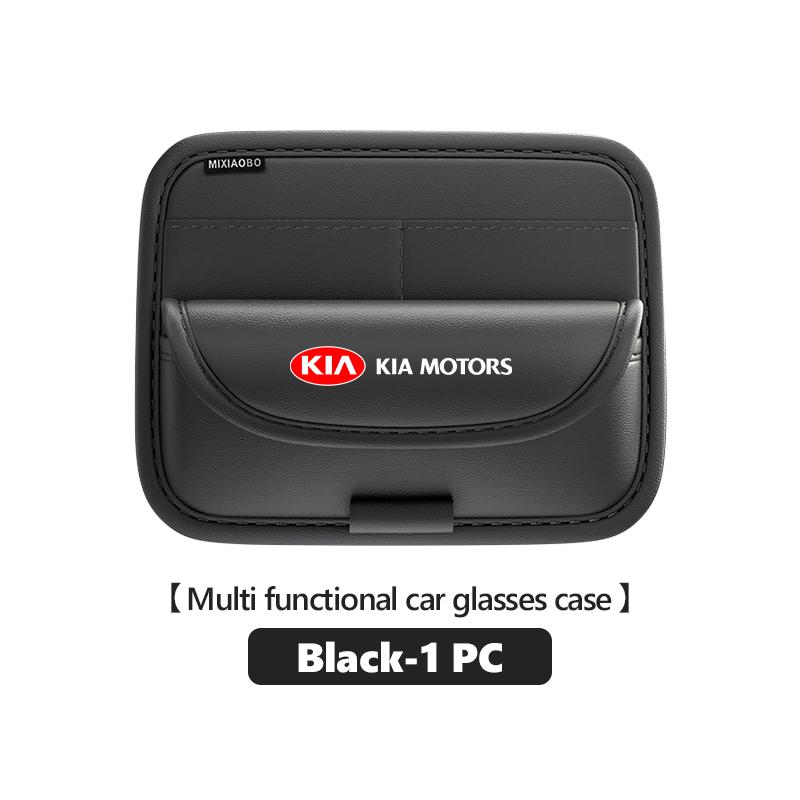 For KIA Car Sunshade Glasses Clip Storage Artifact Card Bag Ticket Box Sorento Stinger Soul Spectra Niro Cadenza Sephia