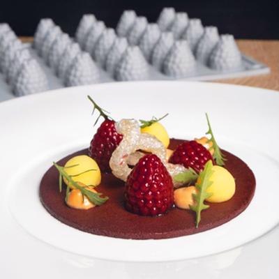 Moule en Silicone Framboise 35 Cavités Antiadhésives de Qualité Alimentaire à Libération Facile DIY Décoration de Gâteau Fondant Bonbons Chocolat Bonbons Gelée Glace Moule de Cuisson