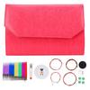 12 Pairs Knitting Kit 12 Different Sizes Comfortable Grip Glossy Polished Appearance Acrylic Material Crochet Supplies