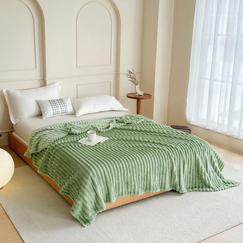 G5Z Rabbit Plush Multifunctional Drawstring Blanket: Thick, Versatile, Warm Nap and Double Cover Blanket.