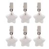 6Pcs Tablecloth Weights Marble Stainless Steel Small Size Waterproof Rustproof Durable Clip On