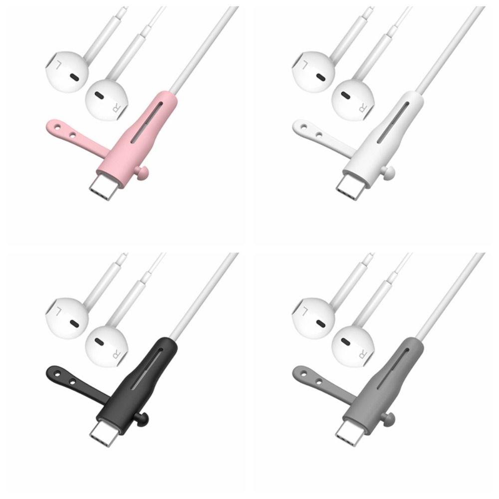 2 Pcs Accessories Type C Headphone Cord Protector Dustproof Silicone Cover