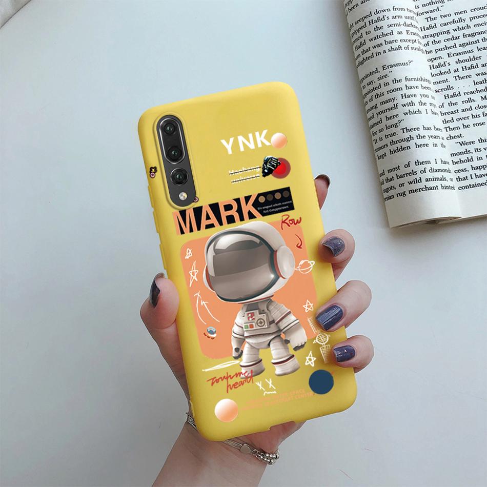 For Huawei P20 Pro Case Matte Cover Cute Cat Cartoon Flower Soft Silicone Phone Cases For Huawei P20 Pro P 20 20Pro P20Pro Case