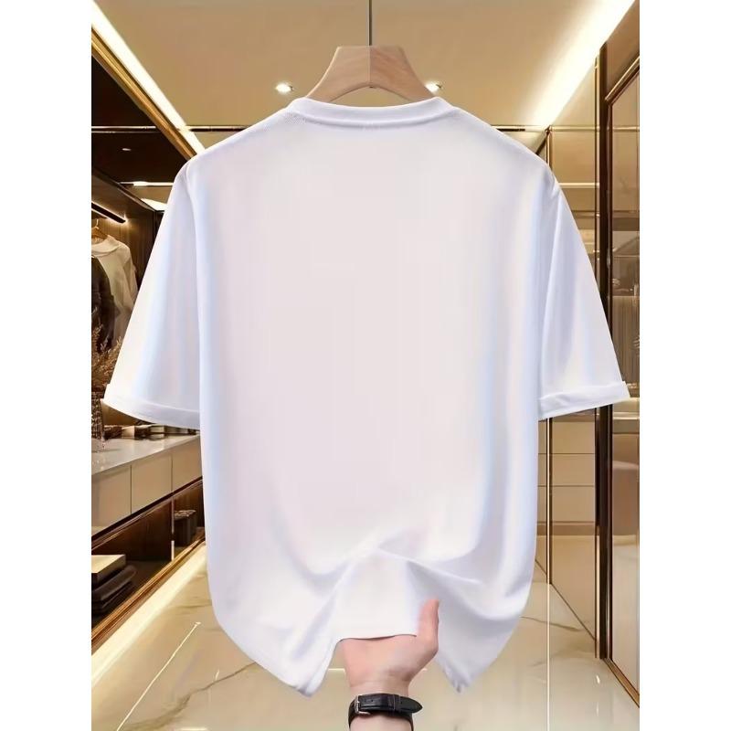 European Sizes Short-sleeve Crewneck, Suitable for All Seasons, Casual Wear, Leisure All-season T-shirt, Lightweight Style Ideal