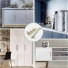 6 Pieces Gold Kitchen Cabinet Pulls, Door Knobs 96mm Center Distance, Zinc Alloy Cabinet Pull, Modern Drawer Knob, Bedroom Cabinet Pulls for Bathroom