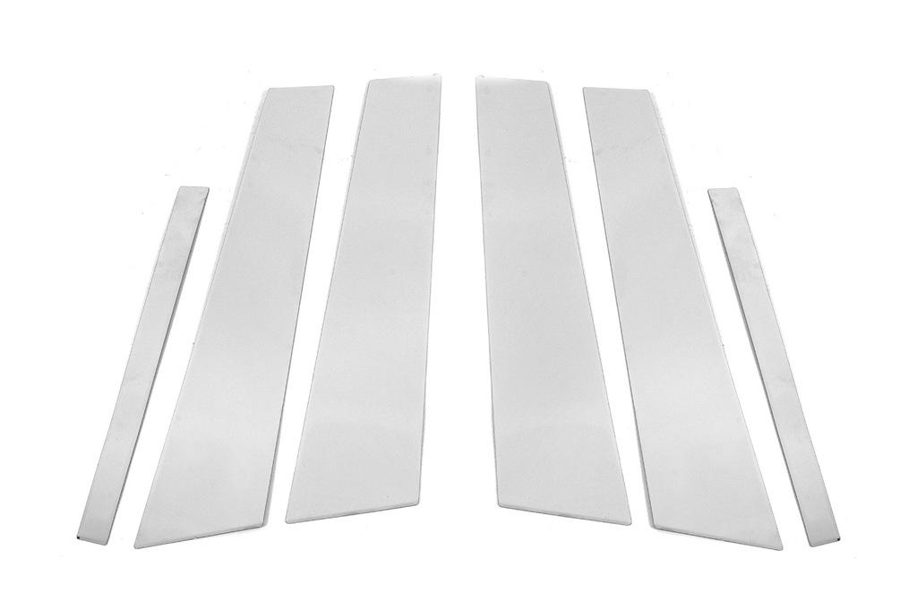 

door pillar trims (6 pcs, stainless steel) for BMW 5 Series G30/31 2017-2023