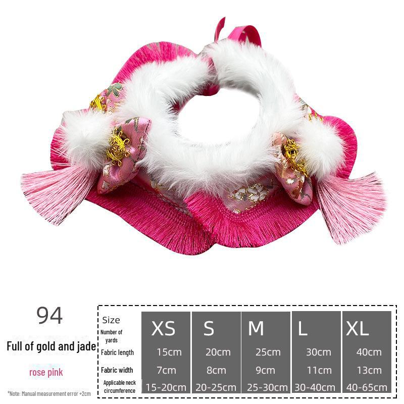 Pet Holiday Dress-Up Scarf with Bow Tie – Christmas & Halloween Dog/Cat Bib Decoration