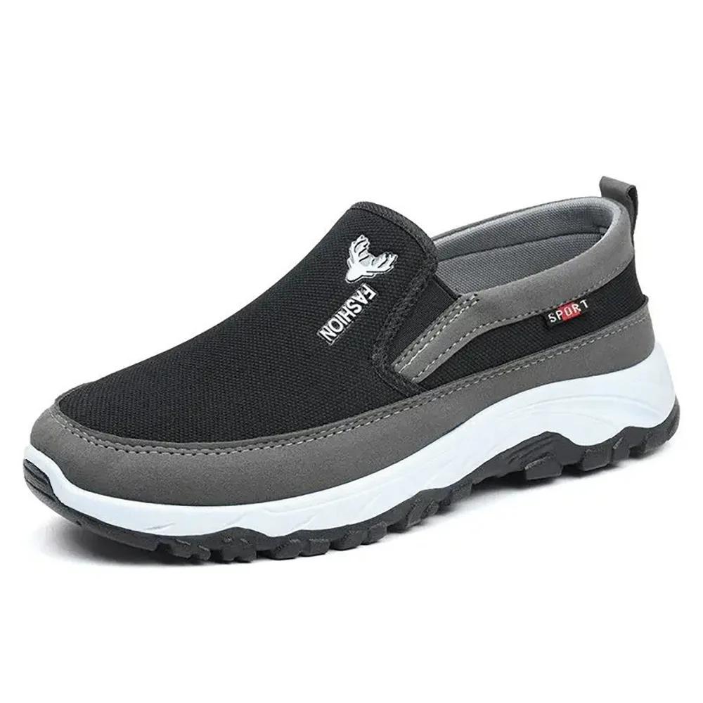 Herren Bootsschuhe Sportschuhe Atmungsaktiv Orthopädisch Reise Pantoletten Flach Slip On für Outdoor-Aktivität Wandern Gehen
