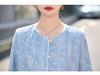 2025 Frühling Damen Retro Pailletten Rundhalsjacke HE5011