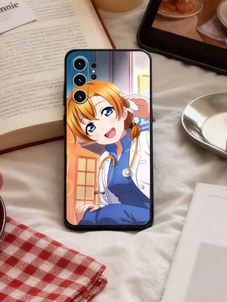 Love Live-Kousaka Honoka Phone Case For Samsung S26,S25,S24,S23,S22,S30,S21,Ultra,Plus,FE 5G Black Soft Cover