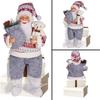 1PC Festive Santa Claus Decor for Shop Displays Handcrafted Santa Ornament for Mantle