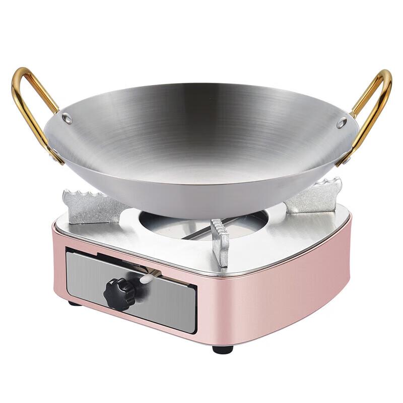 GOWKE Stainless Steel Alcohol Stove Dry Pot Set