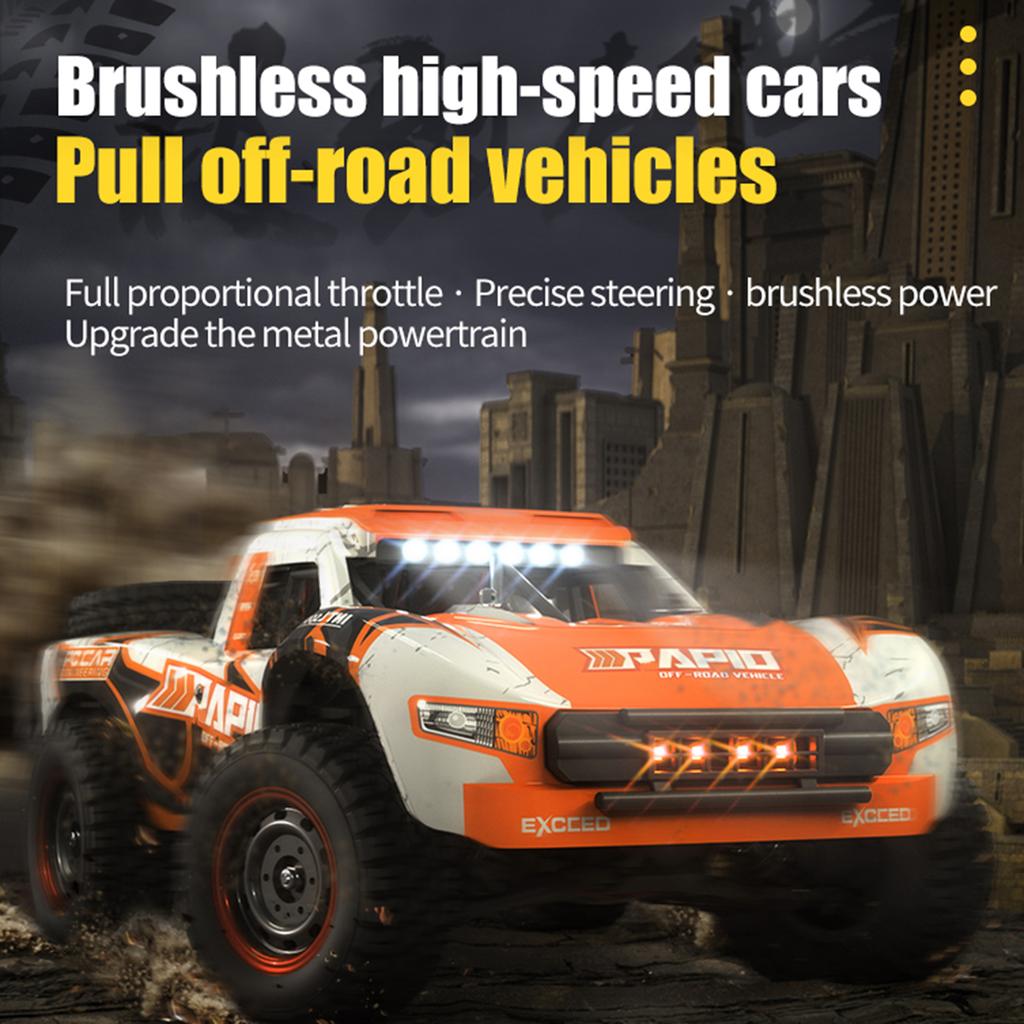 Remote Control Car 4WD Off-road Car Brushless Truck 2.4GHz Full Proportional High Speed 70km/h Off-Road Remote Control Car