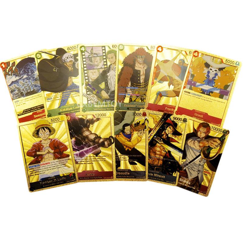 Popular One Piece Gold Card Game With Luffy Zoro Cards