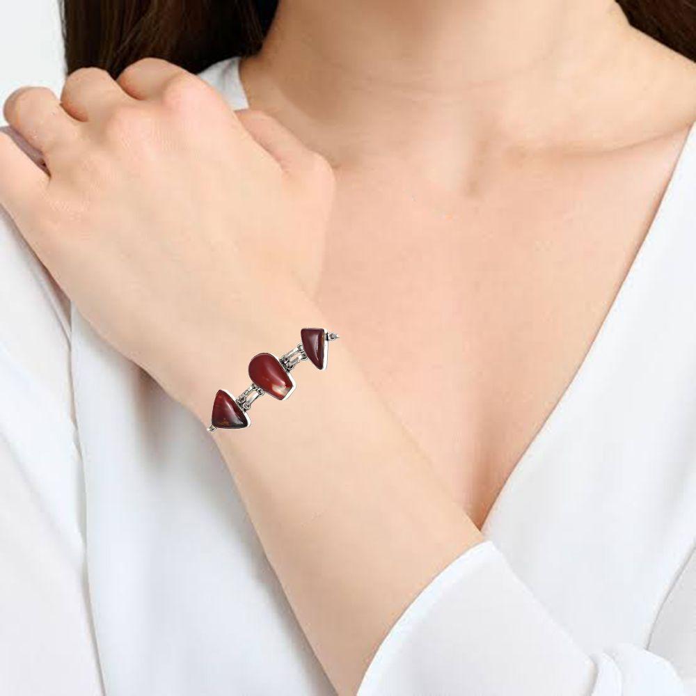 Wild Horse Jasper Gemstone Jewelry Bracelets 7''Adjusable