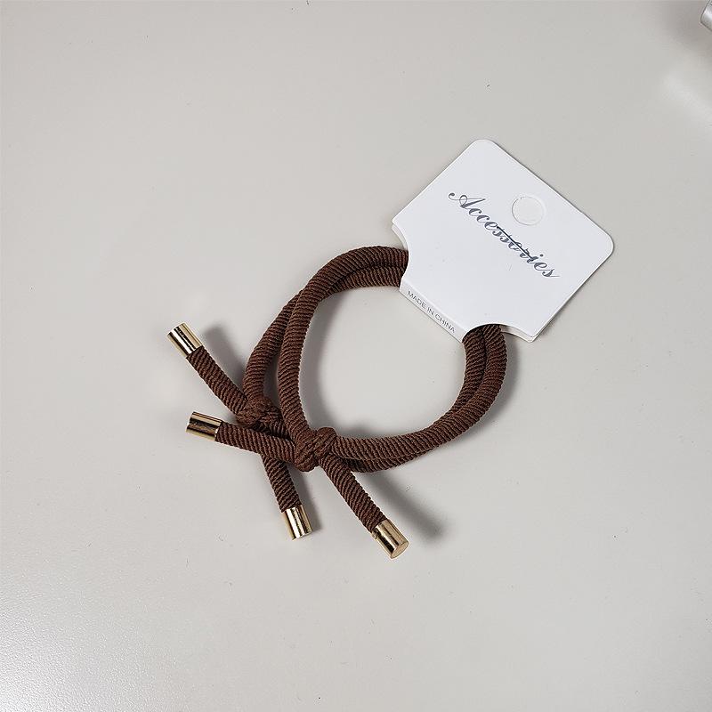 Trendy Korean Forest Hair Elastic Band - Stylish Small Leather Hair Rope for Women