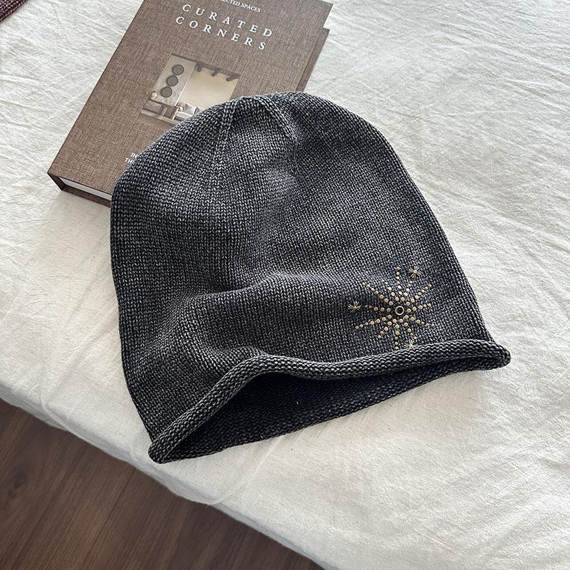 Fireworks Stacking Hat | Pop Wind Wash Sweet Cool Loose Face Small Cold Hat Baotou Hat Fashion Knitted Hat
