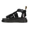 Dr. Martens Mackaye Hardware Lederriemen Offene Zehenpartie Flach Sport Sandalen Damensandalen Schwarz 26566001