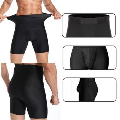 Männer Höschen Boxer Briefs Feste Abnehmen Hohe Taille Trainer Bodysuit Kontur Body Shaper Kompression Slim Fit Unterwäsche