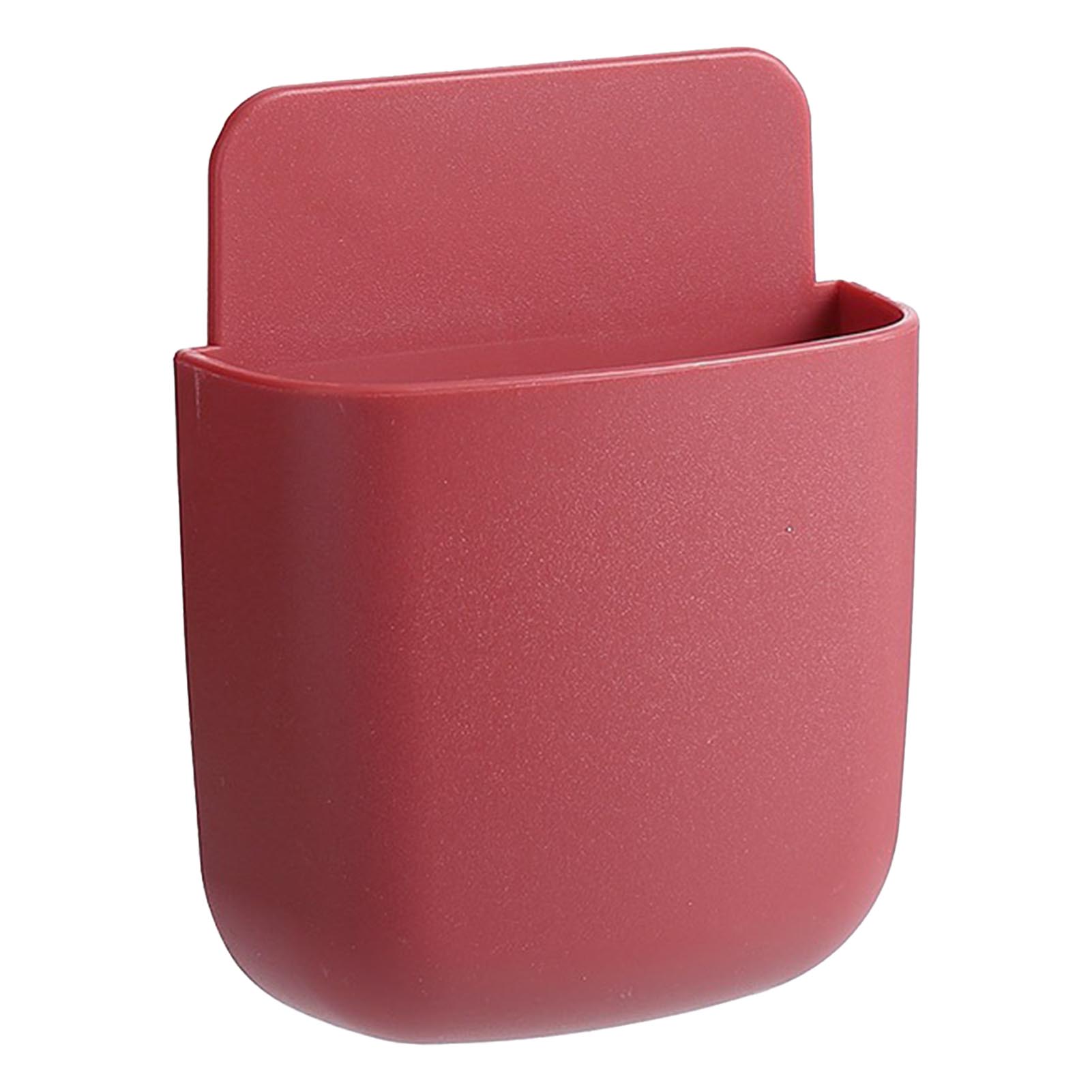 

Remote Control Holder Wall Mount Hole Phone Charging Pen Storage Containers For School Supply Storage