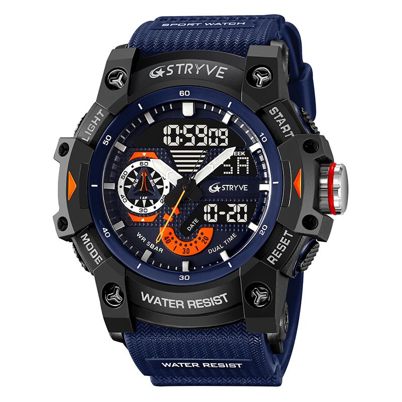 

Мужские часы Модный тренд Наружные Многофункциональные Спортивные часы Водонепроницаемые Ночная подсветка Календарь Студенческие Электронные часы