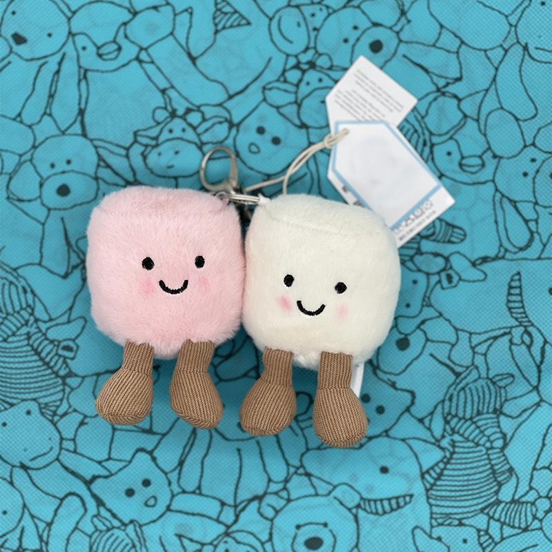 Neuer Schneemann JC Marshmallow Plüschtier, Kleiner Kirsch-Anhänger, Kleine Schildkröte Plüschtier, Croissant, Kleiner Pinguin JC Taschenanhänger