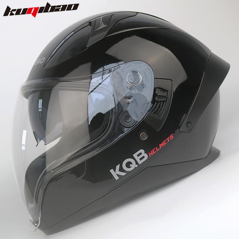 Double Lens Motorcycle Helmet Full Helmet Drinking Water Lightweight Four Seasons Ghost Face Helmet with Bluetooth