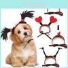 Adorable Pet Headbands For Halloween Featuring Heart Shaped And Knife Designs In Unique Styles