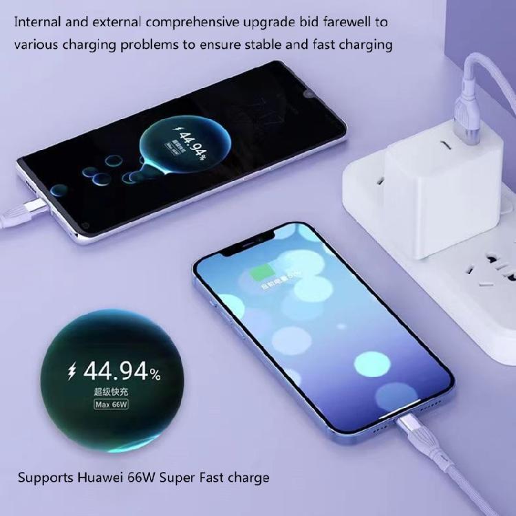 USB to Type-C +Micro USB Cable Multifunction 4-in-1 Power Cord for Travelling