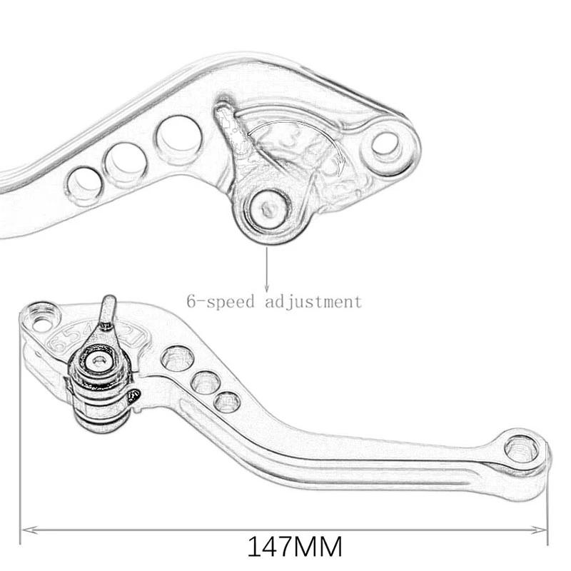 Fit For Z800/Z800 E Version 2013-2016 3D Short Clutch Lever Brake Lever Adjustable Handle Levers Motor Accessories Parts