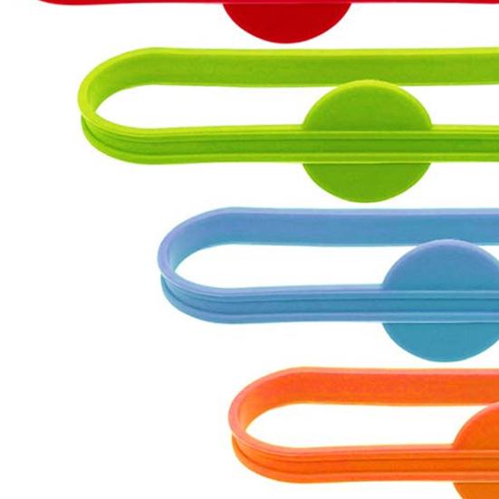 6Pcs/Bag Wine Tags Long Strips Dishwasher Safe Silicone Glass Bottle Strip Tag Marker for Cup