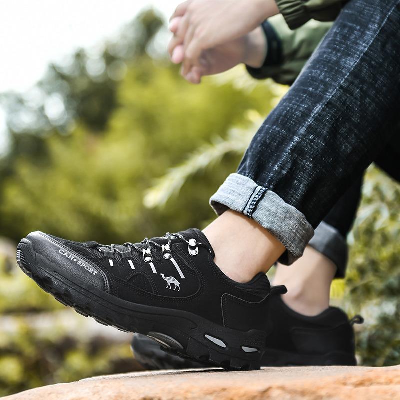 Autumn Winter Trekking Shoes for Men Low-Top Waterproof Hiking Sneakers Men Anti-slip Outdoor Sports Shoes Zapatillas De Hombre