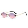Rimless Sunglasses for Women & Men Trendy Popular Frameless Sun Glasses Retro Shades Fashion Summer Travel UV400 Eyewear