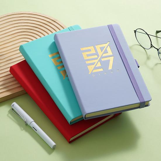 Monthly Weekly Daily Planner 2027 Agenda, Eye-friendly Paper And PU Leather Study Planning Notepad Cover, Time Management Notebook for Office