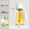 470Ml Glass Oil Spray Bottle 2 In 1 Dispenser + Sprayer Kitchen Oil Spray Bottle Large Capacity Spray Pour Integrated Oil Pot