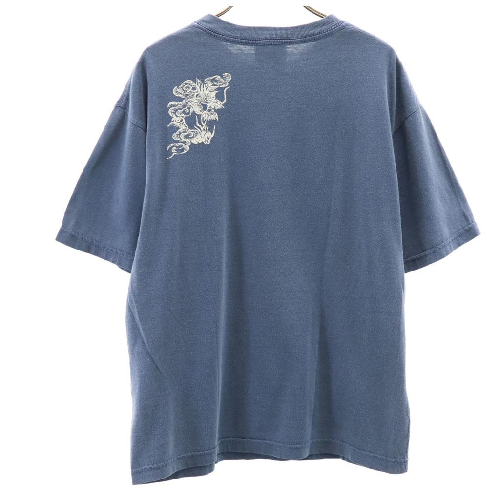 Zoom 90s Made in USA Old Dragon Tiger Print Short sleeve T-shirt Men's Used