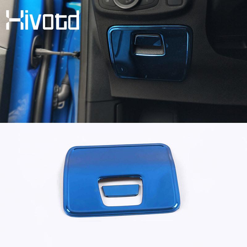 Stainless Steel Storage Box Frame Cover Car Stickers Interior Decoration For Ford Focus Mk4 ST Line   Accessories
