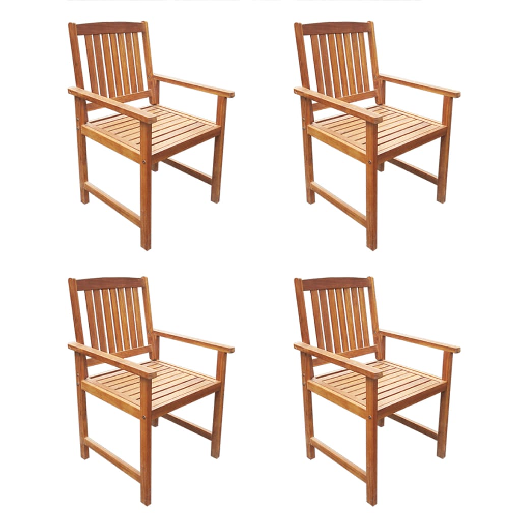 5 Piece Garden Dining Set Solid Acacia Wood