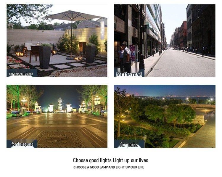 Outdoor LED Street Light Set - Super Bright, 6m/8m High Pole Ideal for Rural Roads and Courtyards