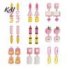 Fun Back to School Jewelry 1 Pair Teacher Earrings for Women, Cute 2D Acrylic Crayon Pencil Backpack Dangle Number Alphabet Earrings, First