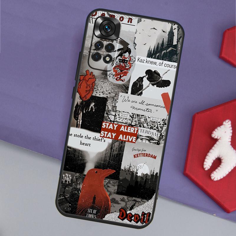 Six Of Crows Funda For Xiaomi Redmi Note 13 14 Pro 12 11 9 10 9S 10S 11S 12S Redmi 14C 10C 12C 13C Case