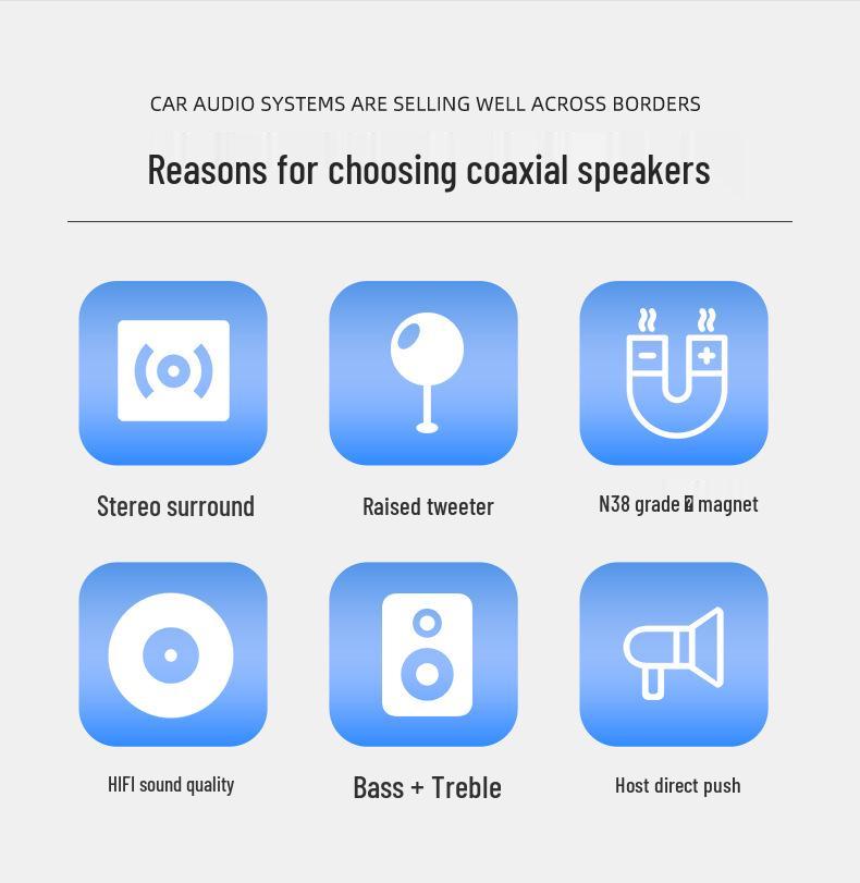 6.5-Inch Coaxial High Fidelity Car Door Speaker